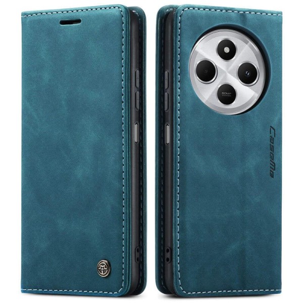 Чохол-книжка CaseMe Нубук для Xiaomi Redmi 14C бірюзовий
