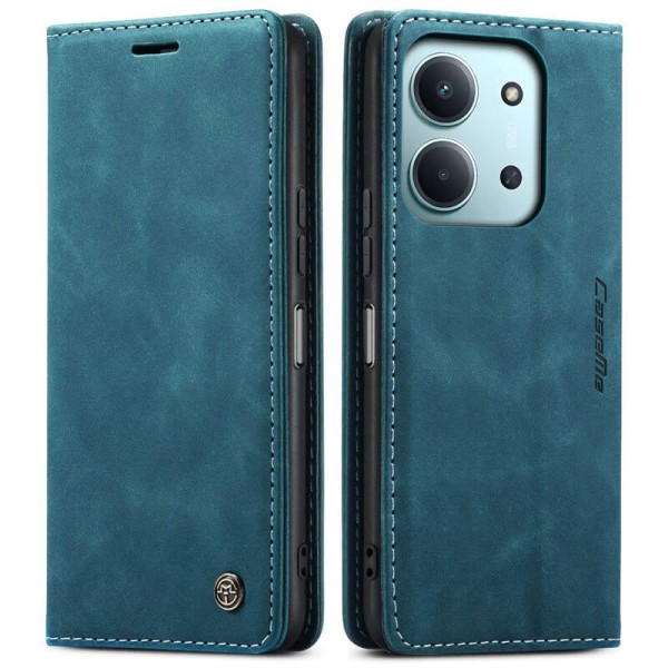 Чохол-книжка CaseMe Нубук для Xiaomi Redmi 15C (173mm) бірюзовий