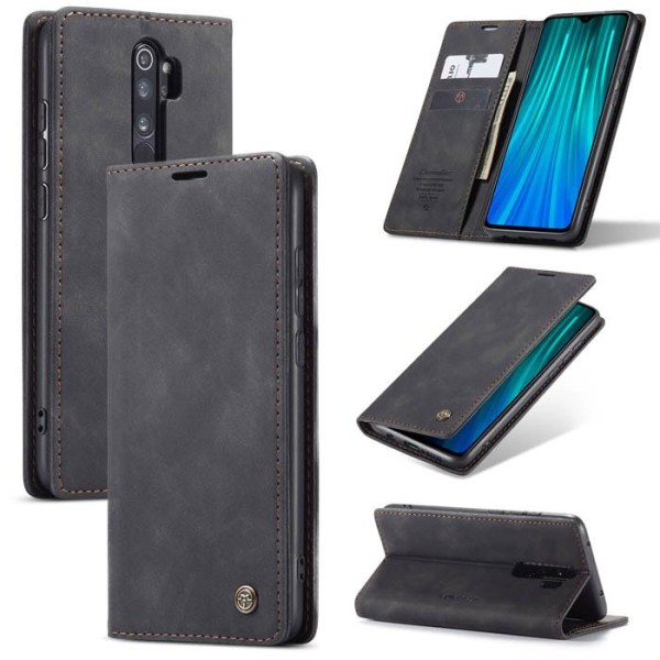 Чохол-книжка CaseMe Нубук для Xiaomi Redmi 9 чорний