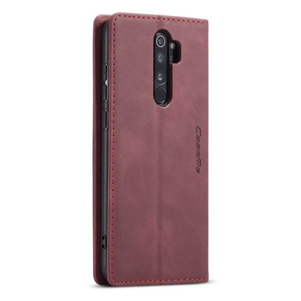 Чохол-книжка CaseMe Нубук для Xiaomi Redmi 9 бордовий