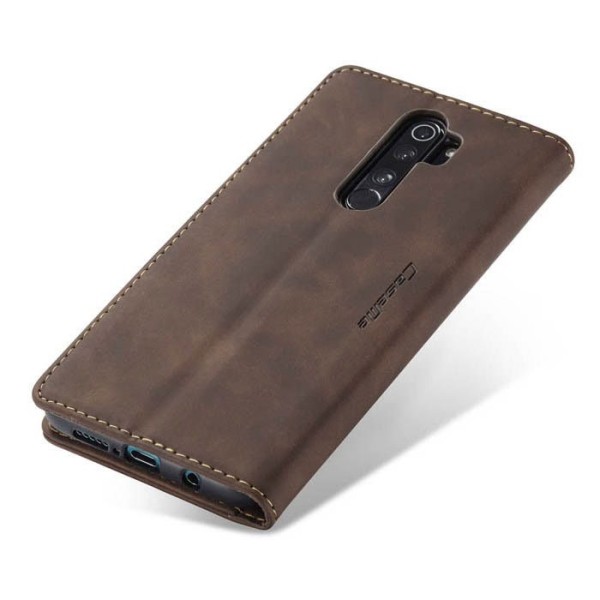Чохол-книжка CaseMe Нубук для Xiaomi Redmi 9 темно-коричневий