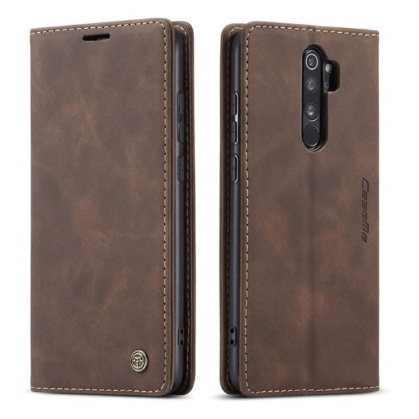 Чохол-книжка CaseMe Нубук для Xiaomi Redmi 9 темно-коричневий