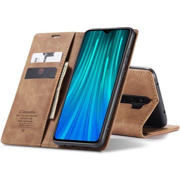 Чохол-книжка CaseMe Нубук для Xiaomi Redmi 9 світло-коричневий