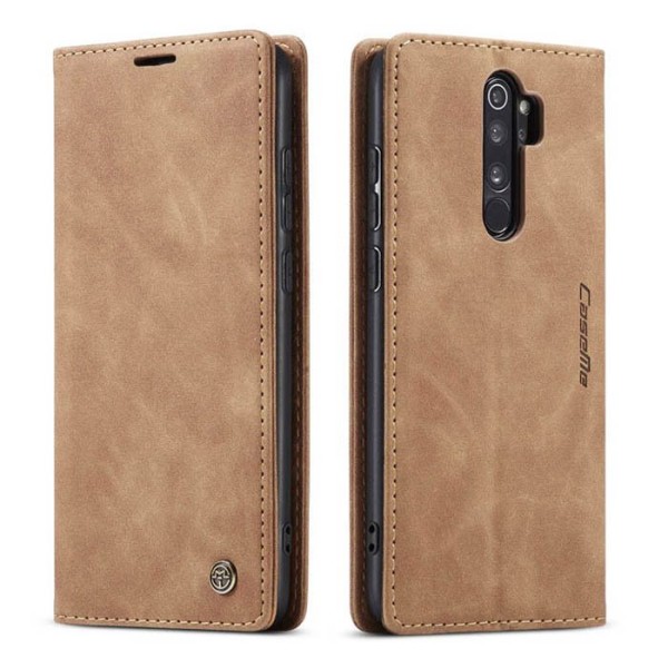 Чохол-книжка CaseMe Нубук для Xiaomi Redmi 9 світло-коричневий