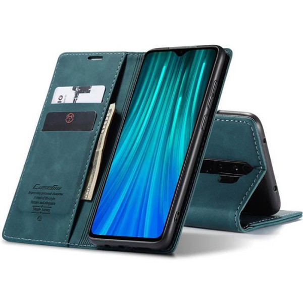 Чохол-книжка CaseMe Нубук для Xiaomi Redmi 9 бірюзовий