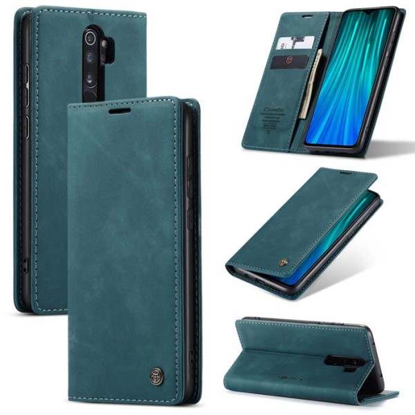 Чохол-книжка CaseMe Нубук для Xiaomi Redmi 9 бірюзовий