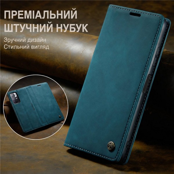 Чохол-книжка CaseMe Нубук для Xiaomi Redmi 9T бірюзовий