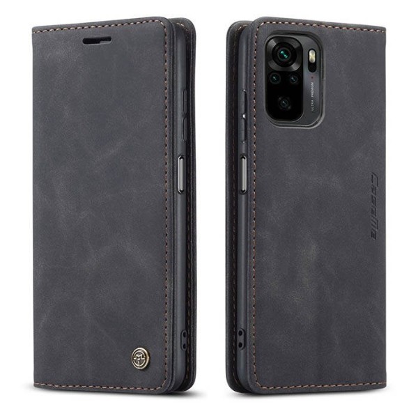 Чохол-книжка CaseMe Нубук для Xiaomi Redmi Note 10/10s чорний