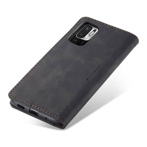 Чохол-книжка CaseMe Нубук для Xiaomi Redmi Note 10 5G чорний