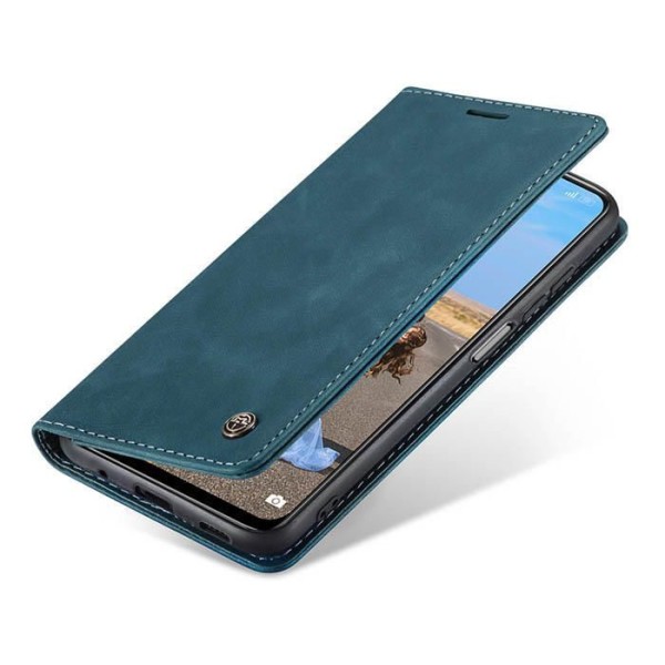 Чохол-книжка CaseMe Нубук для Xiaomi Redmi Note 10 5G бірюзовий