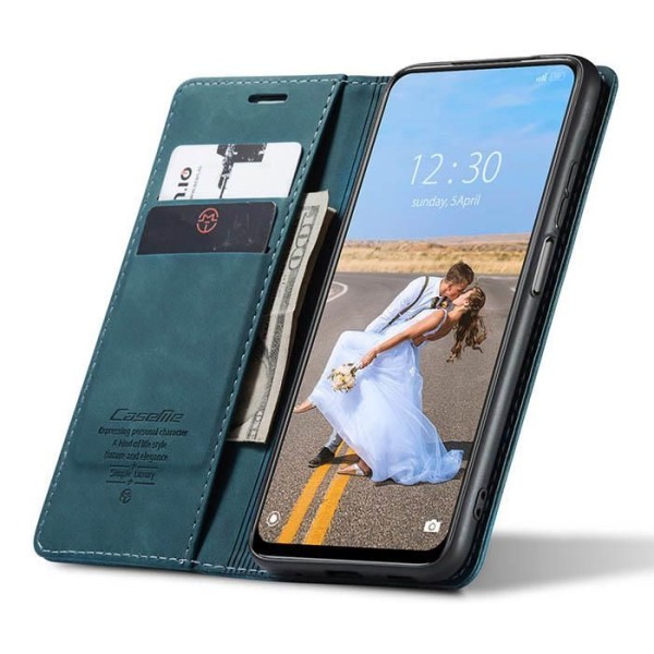 Чохол-книжка CaseMe Нубук для Xiaomi Redmi Note 10 5G бірюзовий