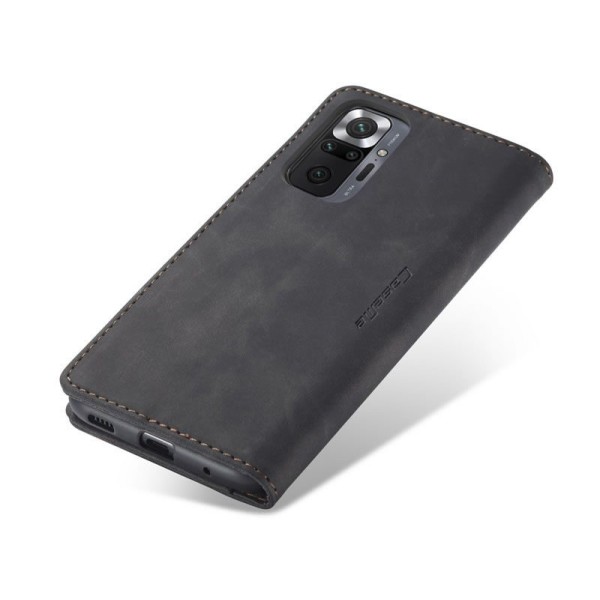 Чохол-книжка CaseMe Нубук для Xiaomi Redmi Note 10 Pro чорний