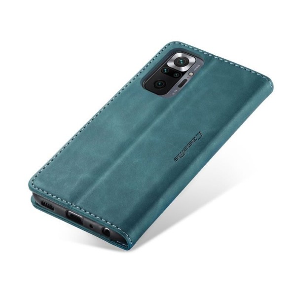 Чохол-книжка CaseMe Нубук для Xiaomi Redmi Note 10 Pro бірюзовий