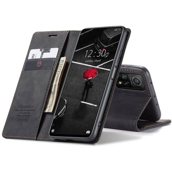 Чохол-книжка CaseMe Нубук для Xiaomi Redmi Note 11 Pro 5G чорний