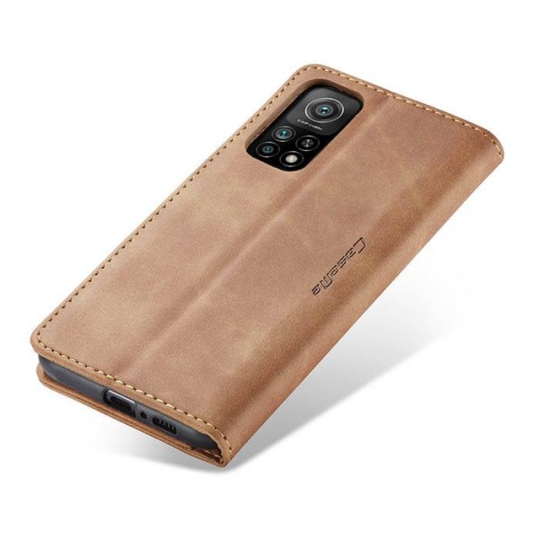 Чохол-книжка CaseMe Нубук для Xiaomi Redmi Note 11 Pro 5G світло-коричневий