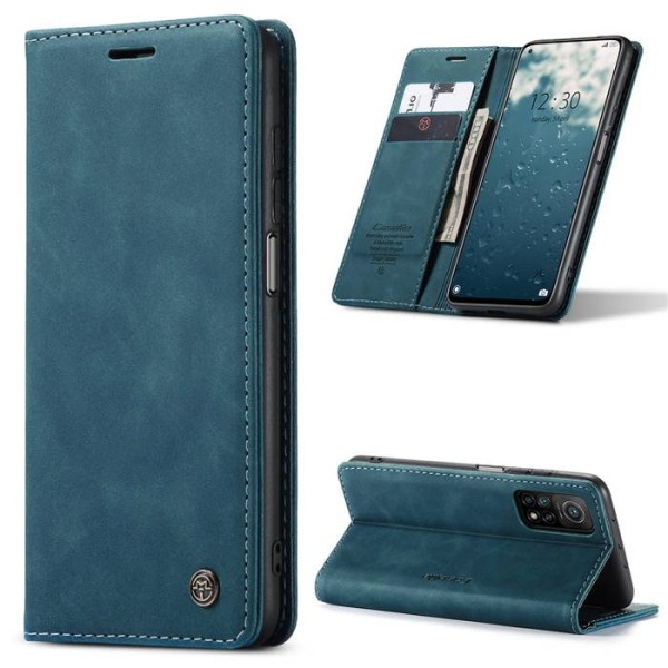 Чохол-книжка CaseMe Нубук для Xiaomi Redmi Note 11 Pro 5G бірюзовий