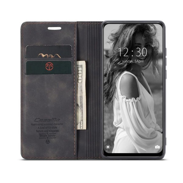 Чохол-книжка CaseMe Нубук для Xiaomi Redmi Note 11 Pro чорний