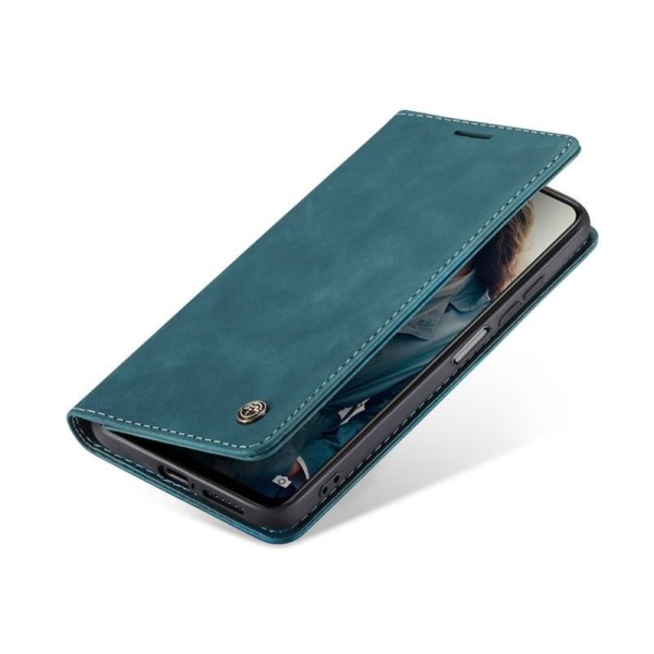 Чохол-книжка CaseMe Нубук для Xiaomi Redmi Note 11 Pro бірюзовий