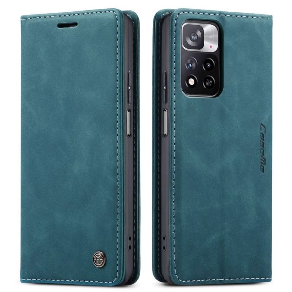 Чохол-книжка CaseMe Нубук для Xiaomi Redmi Note 11 Pro бірюзовий