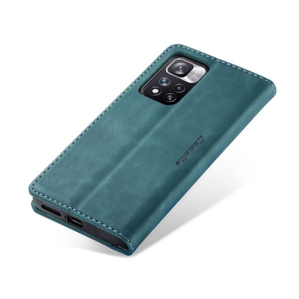 Чохол-книжка CaseMe Нубук для Xiaomi Redmi Note 11 Pro бірюзовий