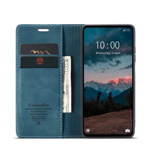 Чохол-книжка CaseMe Нубук для Xiaomi Redmi Note 12 4G бірюзовий