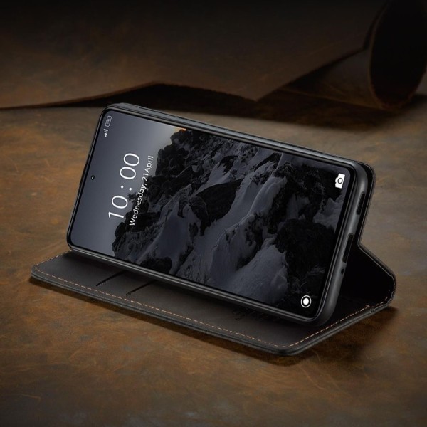 Чохол-книжка CaseMe Нубук для Xiaomi Redmi Note 12 5G чорний