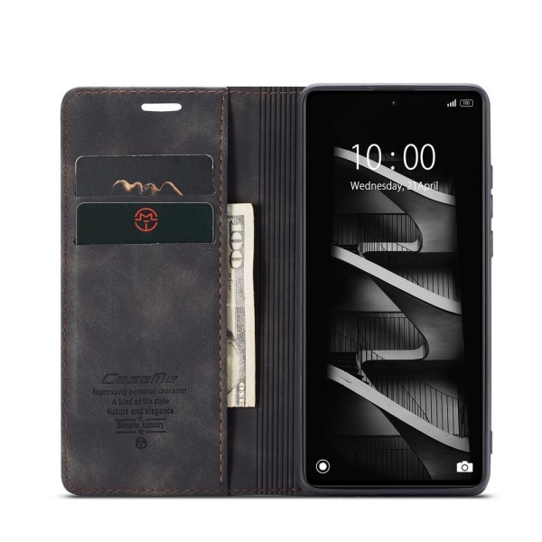 Чохол-книжка CaseMe Нубук для Xiaomi Redmi Note 12 Pro 5G чорний