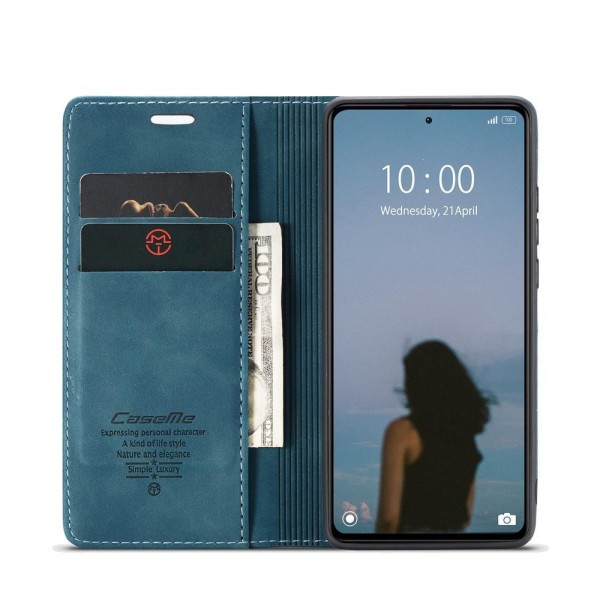 Чохол-книжка CaseMe Нубук для Xiaomi Redmi Note 12 Pro+ 5G бірюзовий