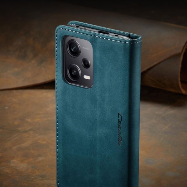 Чохол-книжка CaseMe Нубук для Xiaomi Redmi Note 12 Pro+ 5G бірюзовий