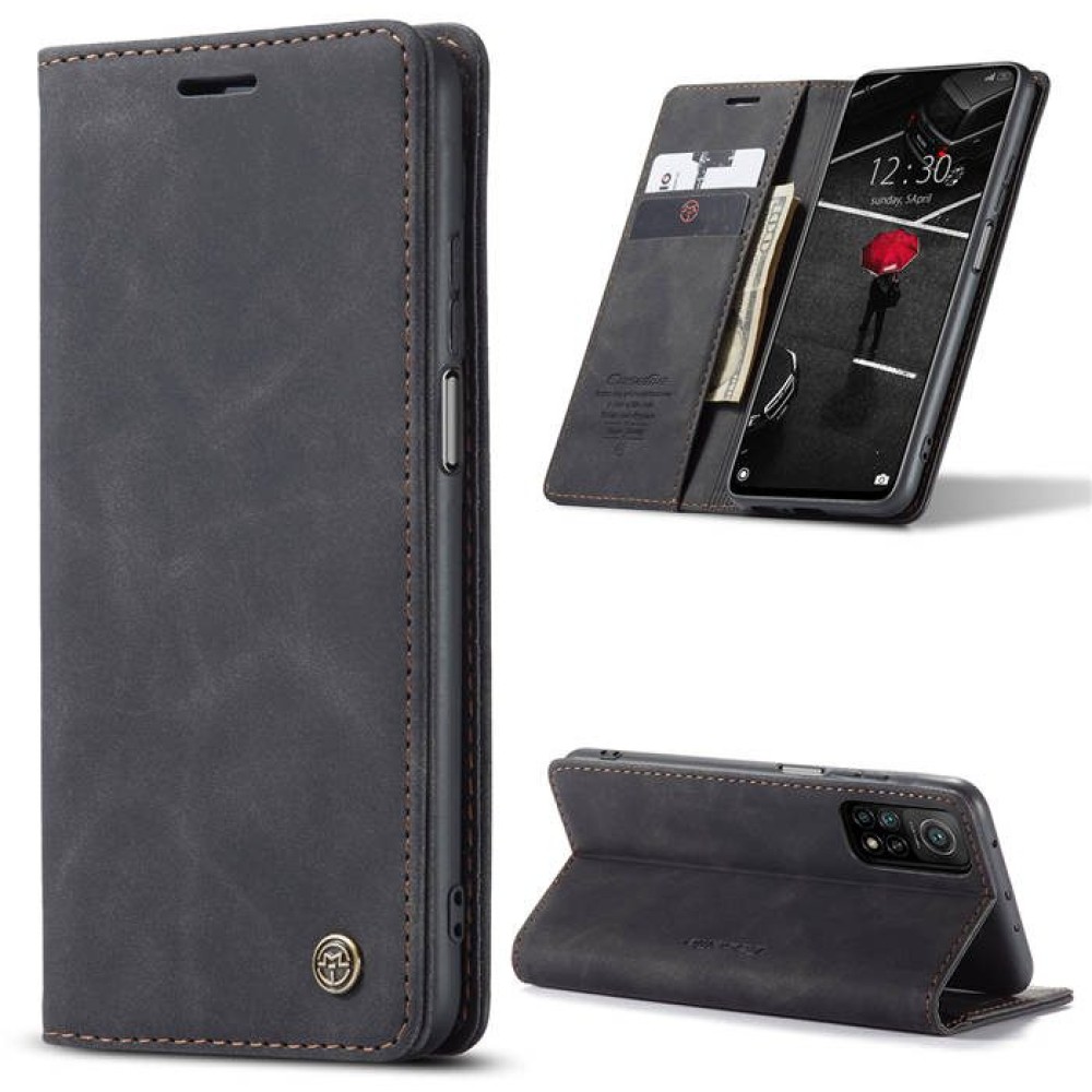 Чохол-книжка CaseMe Нубук для Xiaomi Redmi Note 12s чорний
