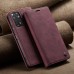 Чохол-книжка CaseMe Нубук для Xiaomi Redmi Note 12s бордовий