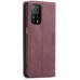 Чохол-книжка CaseMe Нубук для Xiaomi Redmi Note 12s бордовий