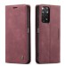 Чохол-книжка CaseMe Нубук для Xiaomi Redmi Note 12s бордовий