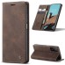 Чохол-книжка CaseMe Нубук для Xiaomi Redmi Note 12s темно-коричневий