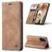 Чохол-книжка CaseMe Нубук для Xiaomi Redmi Note 12s світло-коричневий
