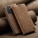 Чохол-книжка CaseMe Нубук для Xiaomi Redmi Note 12s світло-коричневий