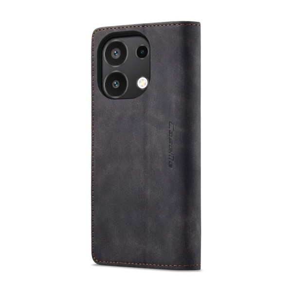 Чохол-книжка CaseMe Нубук для Xiaomi Redmi Note 13 4G чорний