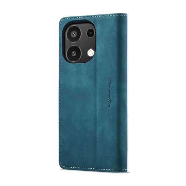 Чохол-книжка CaseMe Нубук для Xiaomi Redmi Note 13 4G бірюзовий