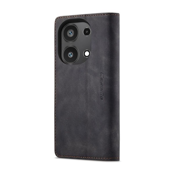 Чохол-книжка CaseMe Нубук для Xiaomi Redmi Note 13 Pro 4G чорний