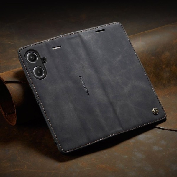 Чохол-книжка CaseMe Нубук для Xiaomi Redmi Note 13 Pro+ 5G чорний