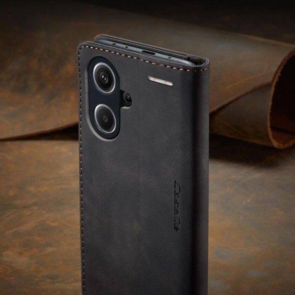 Чохол-книжка CaseMe Нубук для Xiaomi Redmi Note 13 Pro+ 5G чорний