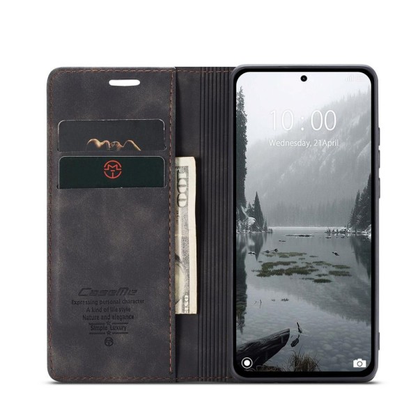 Чохол-книжка CaseMe Нубук для Xiaomi Redmi Note 14 4G 24117RN76E EU чорний