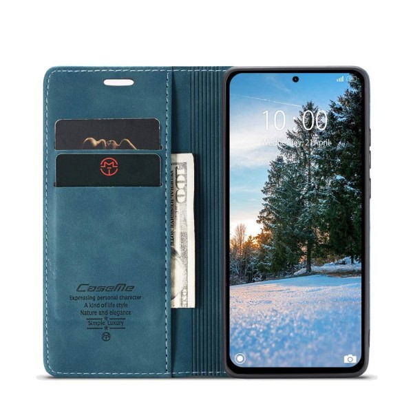 Чохол-книжка CaseMe Нубук для Xiaomi Redmi Note 14 4G 24117RN76E EU бірюзовий