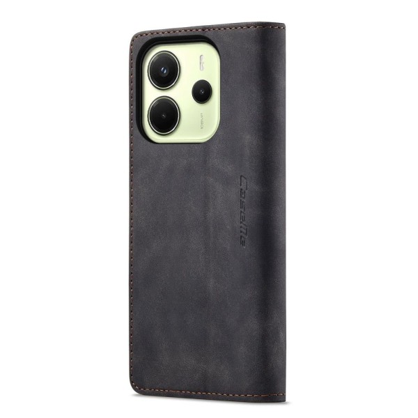 Чохол-книжка CaseMe Нубук для Xiaomi Redmi Note 14 4G 24117RN76G/O чорний