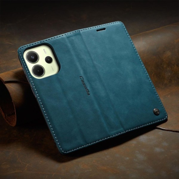 Чохол-книжка CaseMe Нубук для Xiaomi Redmi Note 14 4G 24117RN76G/O бірюзовий