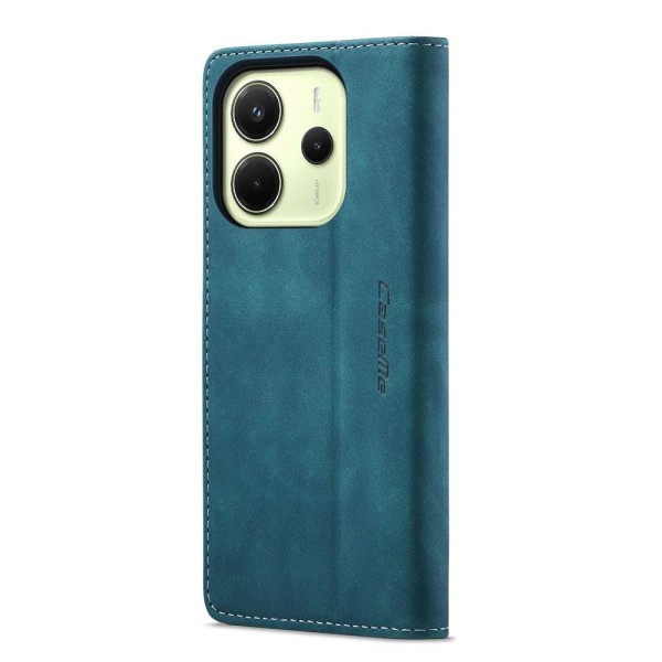 Чохол-книжка CaseMe Нубук для Xiaomi Redmi Note 14 4G 24117RN76G/O бірюзовий