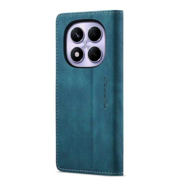 Чохол-книжка CaseMe Нубук для Xiaomi Redmi Note 14 Pro 4G бірюзовий