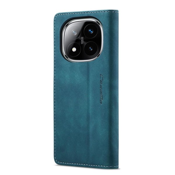 Чохол-книжка CaseMe Нубук для Xiaomi Redmi Note 14 Pro 5G бірюзовий