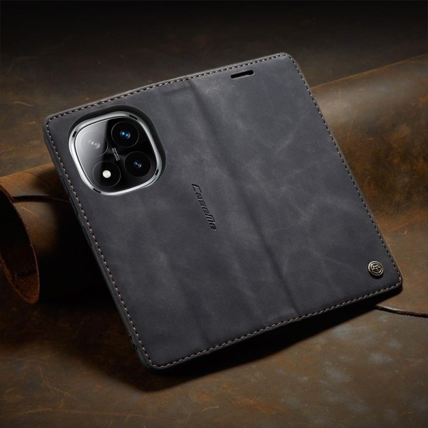 Чохол-книжка CaseMe Нубук для Xiaomi Redmi Note 14 Pro+ 5G чорний