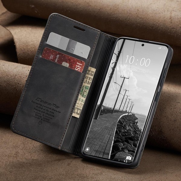 Чохол-книжка CaseMe Нубук для Xiaomi Redmi Note 15 4G чорний